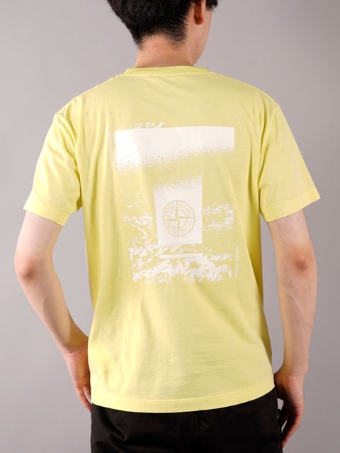 プリント Tシャツ / イエロー [2NS84]