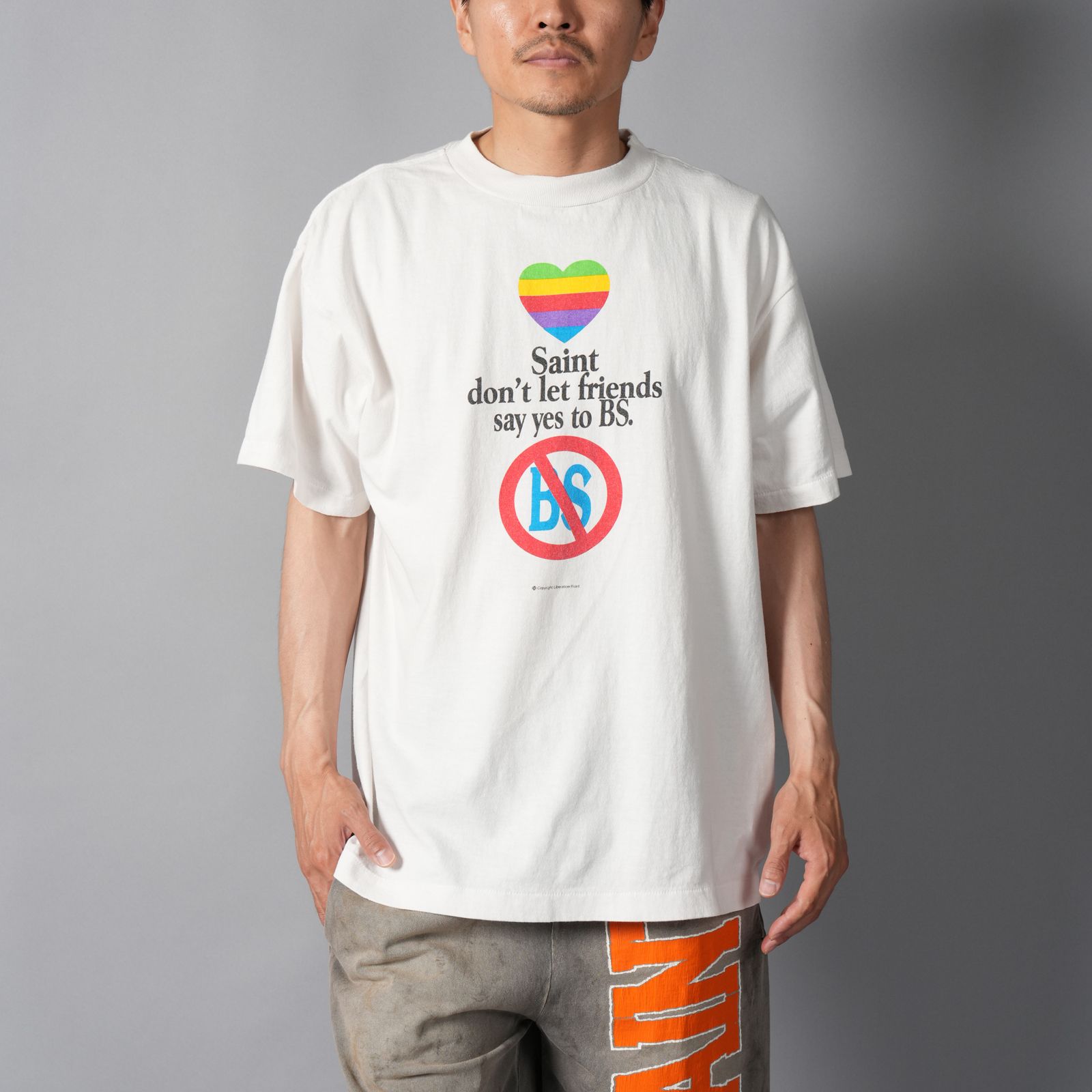【ラスト1点】SM-MK1-0000-014 / SS T-SHIRT / don't / WHITE / Tシャツ  (ホワイト)