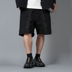 【限定】WATER REPELLENT NATURAL FABRIC SHORT PANTS / ショートパンツ (ブラック)