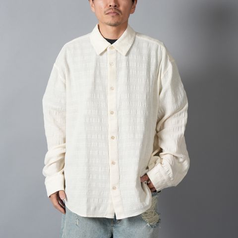 MAXI SHIRT / ロングスリーブシャツ (エクリュ)