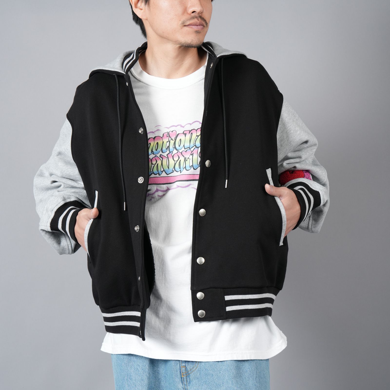 FACETASM - 【限定】 FACETASM × FRUIT OF THE LOOM STADIUM SWEAT JACKET / スタジアム  スウェットジャケット[ユニセックス](ブラック) | Confidence