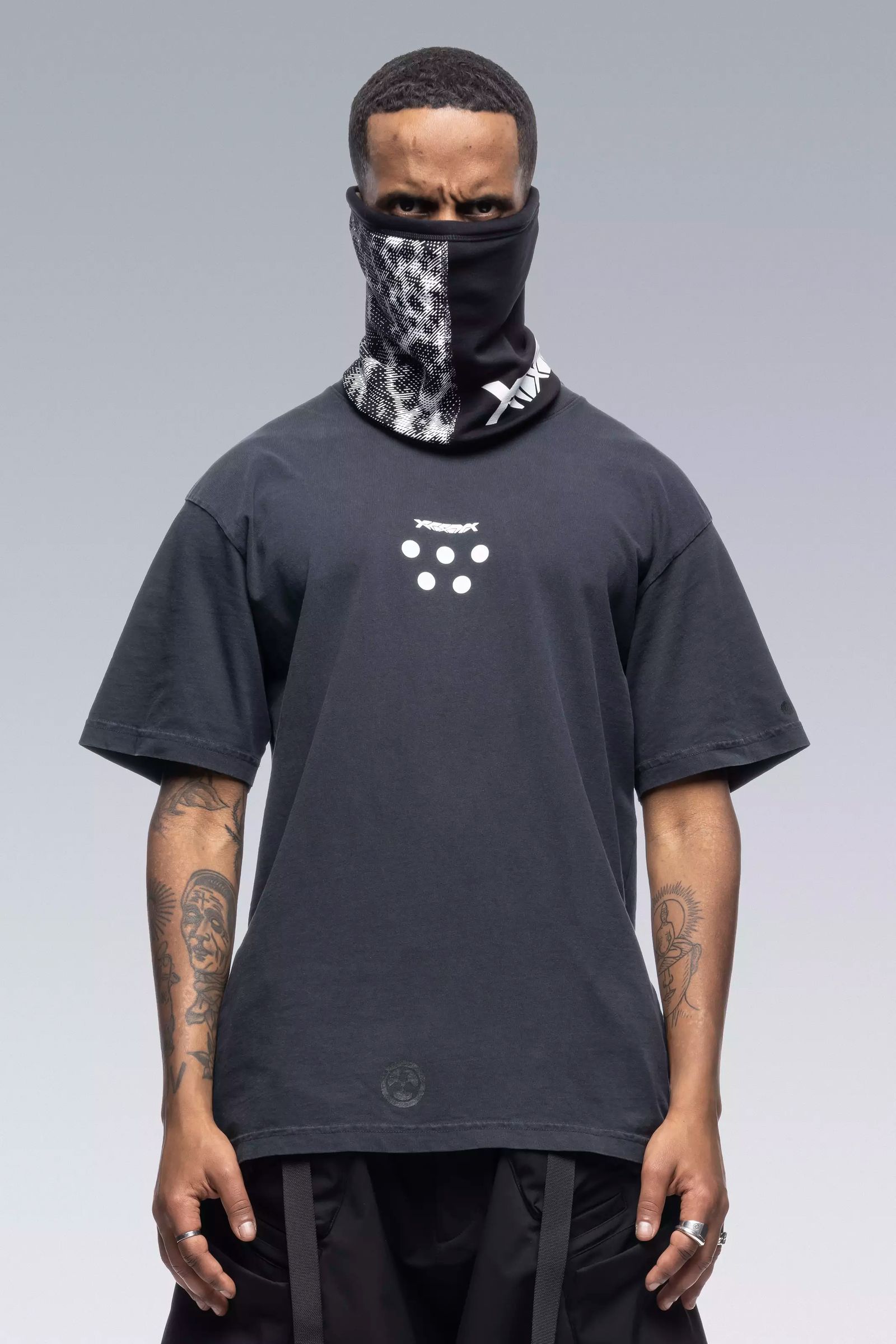 NG1-PS / Retroreflective Powerstretch Neck Gaiter Gen. 1 Next To Skin (NTS) / ネックゲイター [ストレッチ入り] (ブラック)