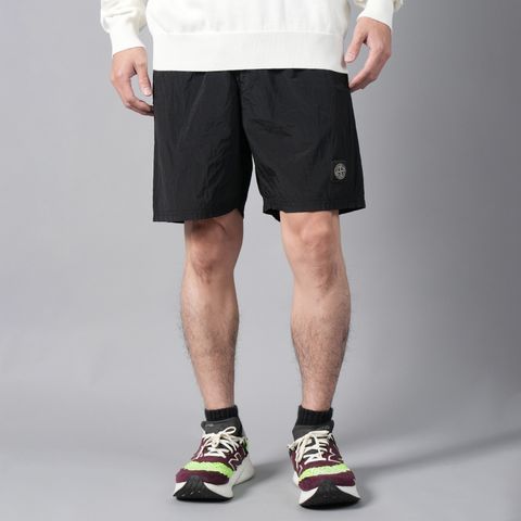 【ラスト1点】B0943 NYLON METAL SWIM PANTS / ナイロンメタル バミューダ スイムパンツ [水陸両用] [ナイロンメタル] (ブラック)