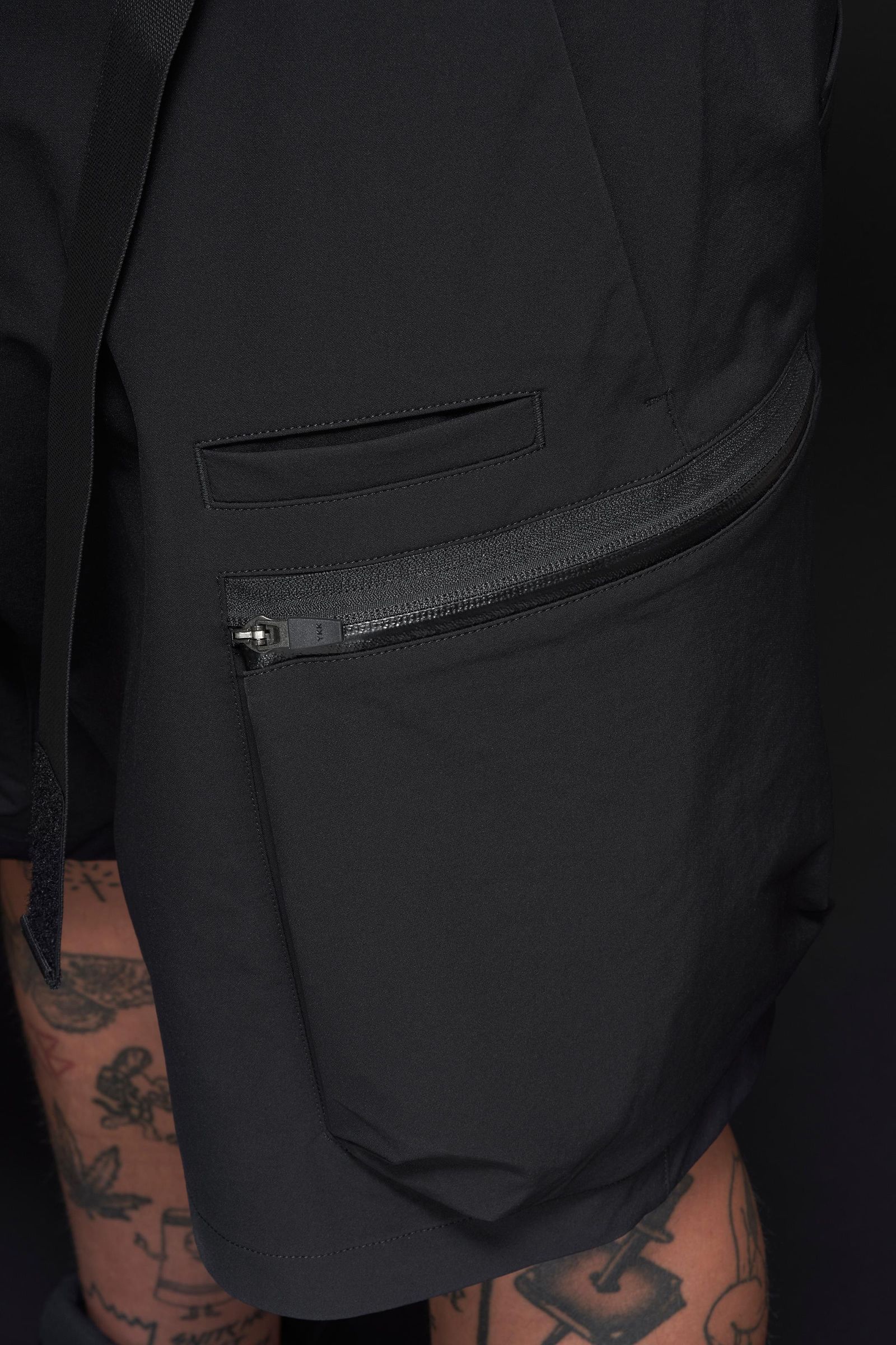 【ラスト1点】SP57-DS / schoeller® Dryskin™ Cargo Short Pant / カーゴショートパンツ / パンツ [Wide Fit] (ブラック)
