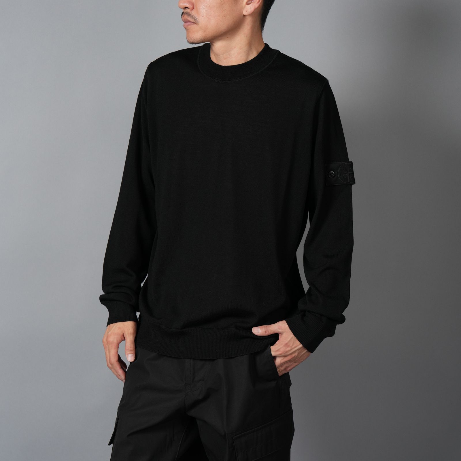 5100074 / KNIT SWEATER / ニットセーター (ブラック)