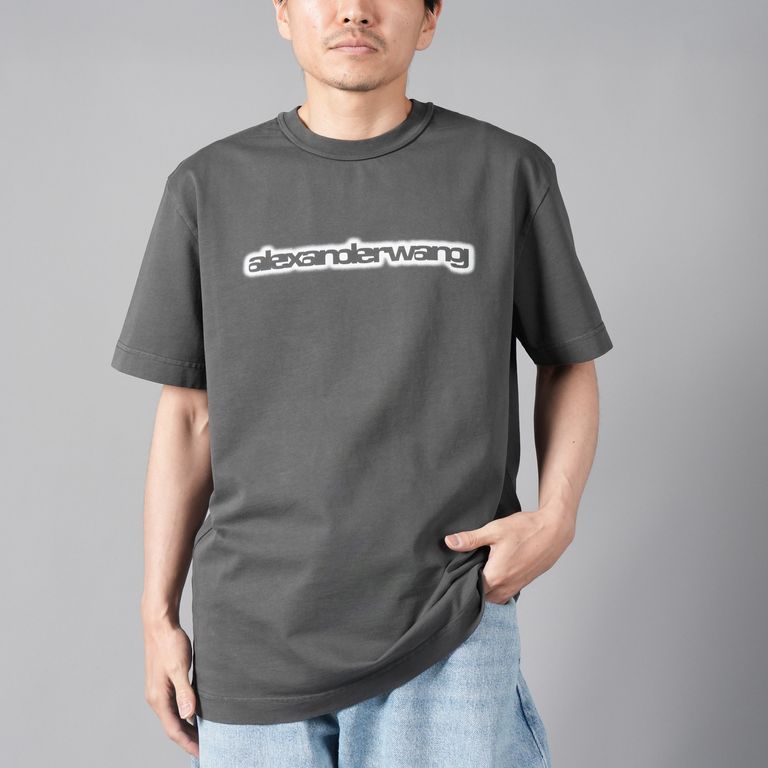 alexander wang ジャージー レタスヘム ベビーTシャツ 関送込 