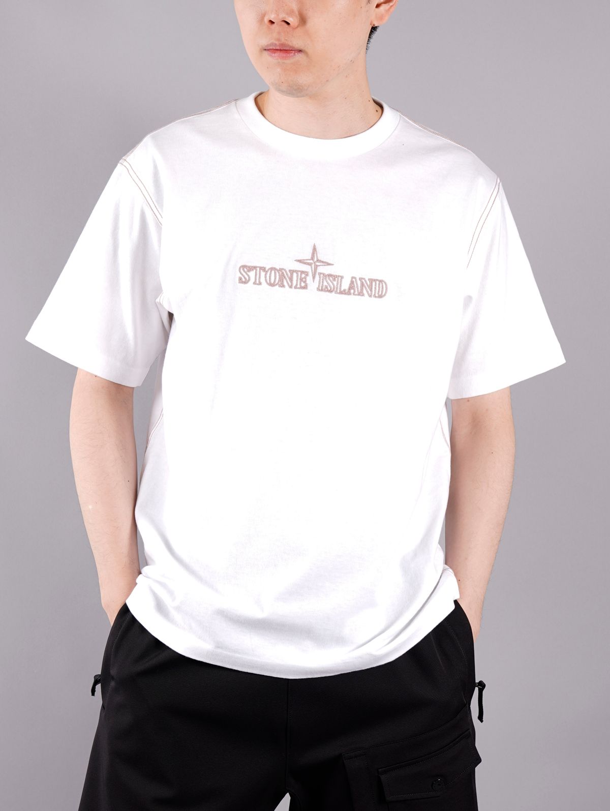 STONE ISLAND - ラスト1点 / T-SHIRT / Tシャツ (ホワイト) | Confidence