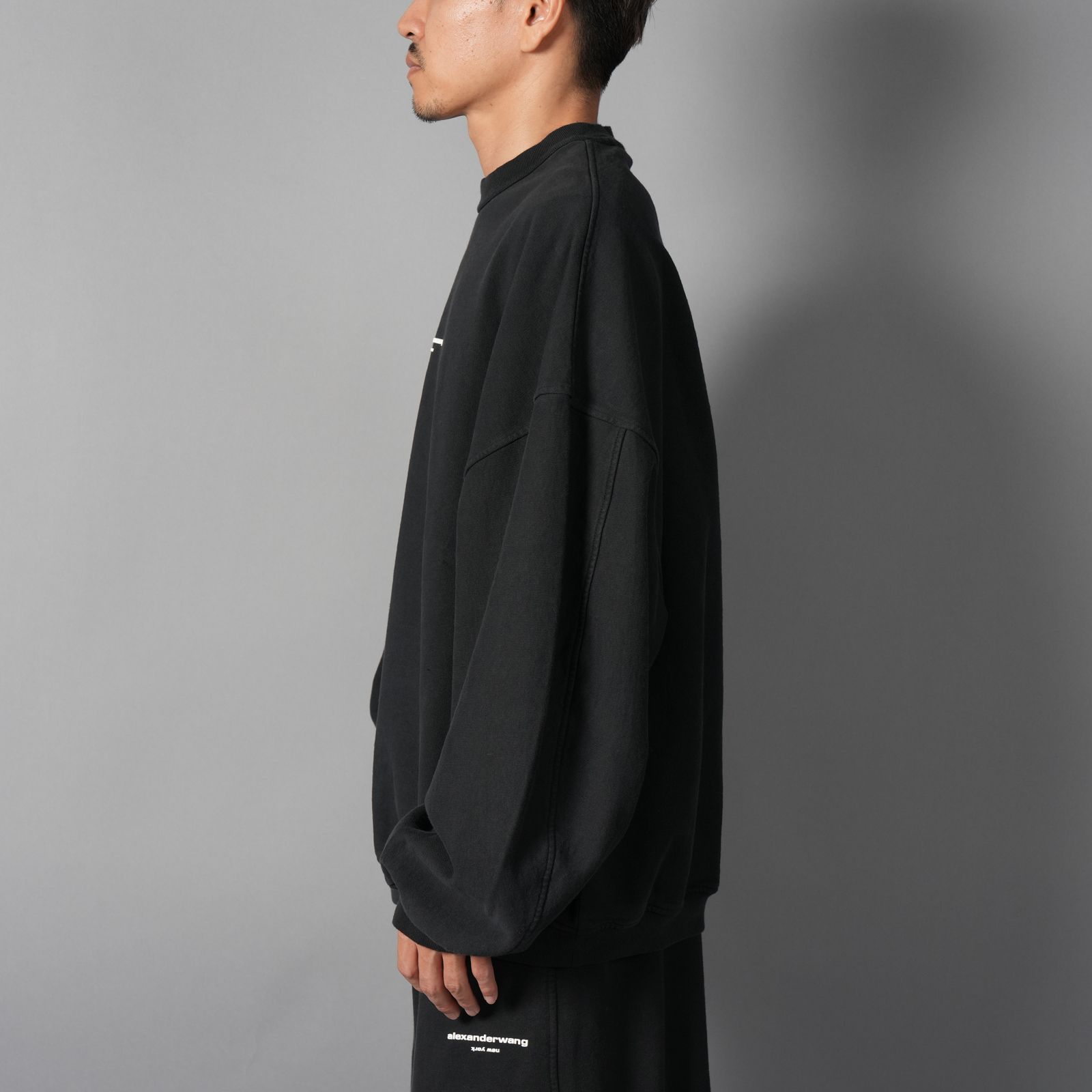 alexander wang - 【残りわずか】logo print oversized crewneck