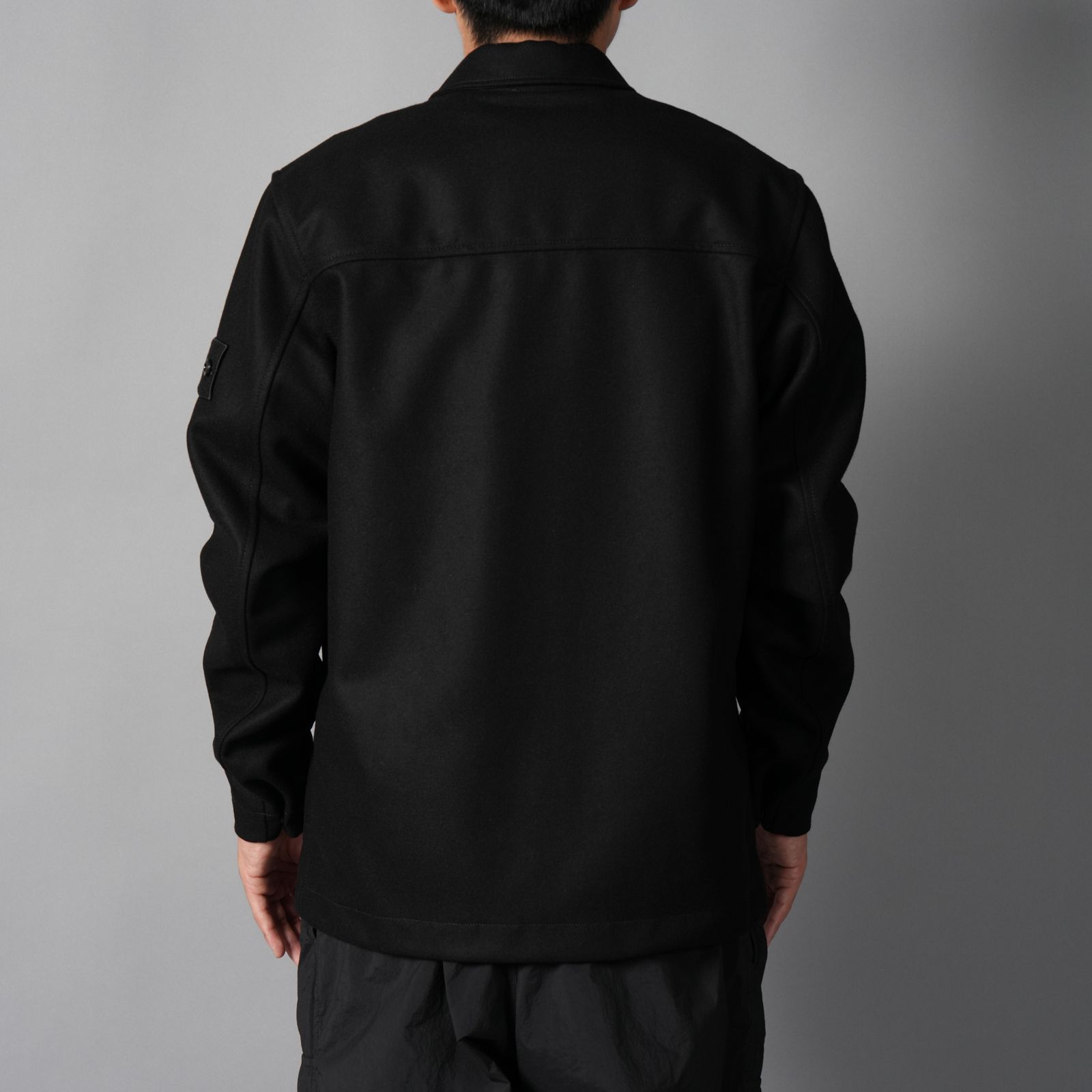 200020 / OVER SHIRT_S.I. GHOST / オーバーシャツ (ブラック)