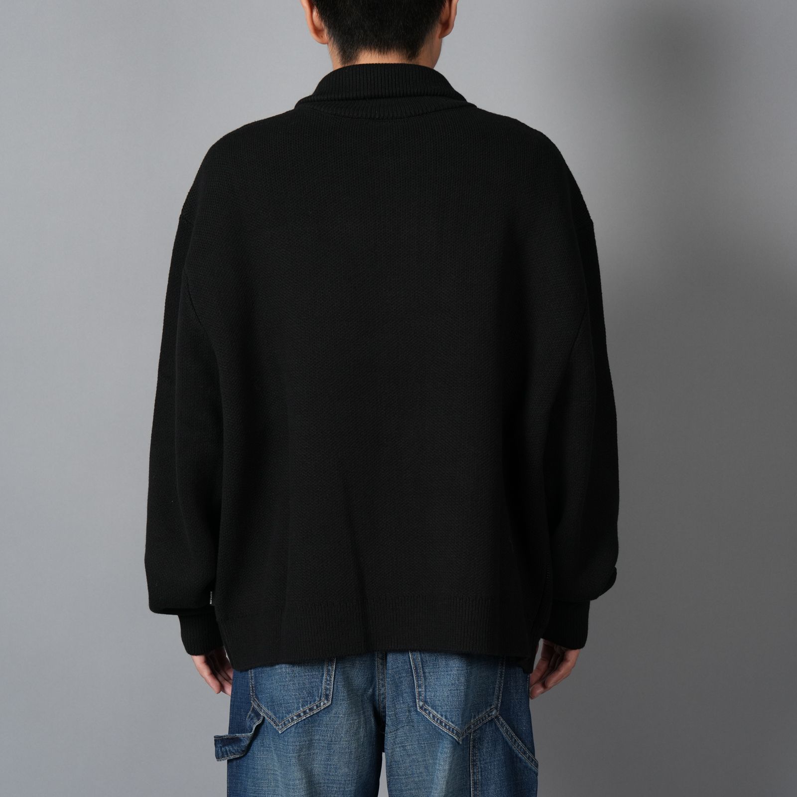 ZIP CARDIGAN / ジップカーディガン  (ブラック)