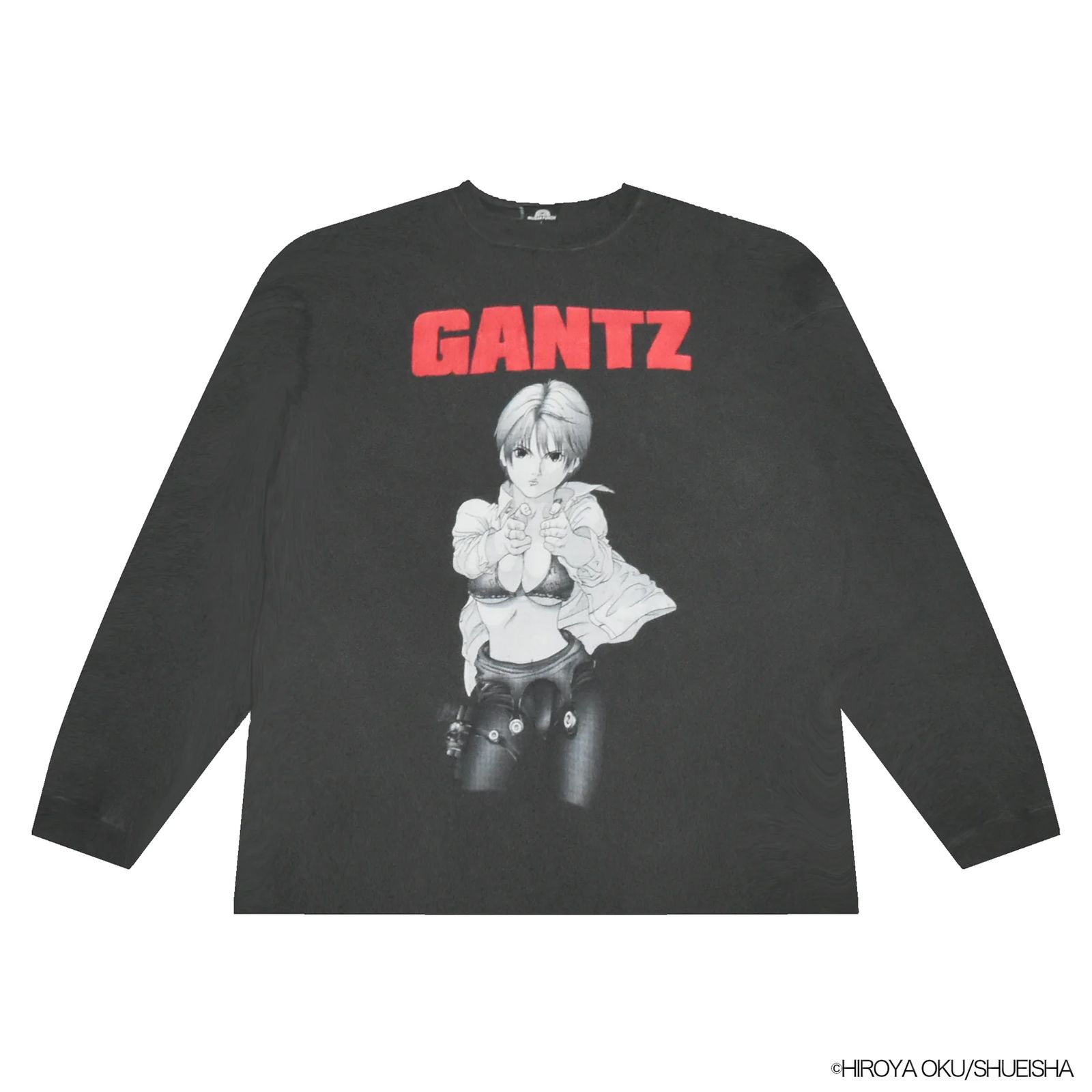 【ラスト1点】[GANTZ / ガンツ]  TGAM24SM002 / L/S TEE / Tシャツ (ブラック)