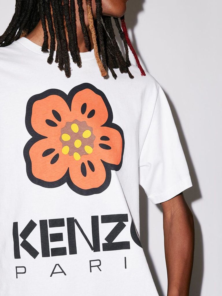 KENZO 【ラスト1点】 Boke Flower Tee ボケフラワー Tシャツ (ホワイト) 【定番アイテム】 Confidence