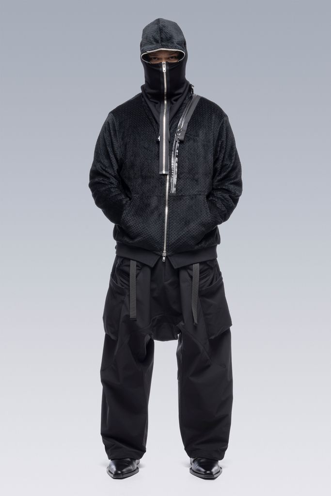 【ラスト1点】 J117-HL / Polartec® High Loft Hooded Insulator / hoodie jacket / フーディージャケット / パーカー [ポーラテック] [ルーズフィット](ブラック)