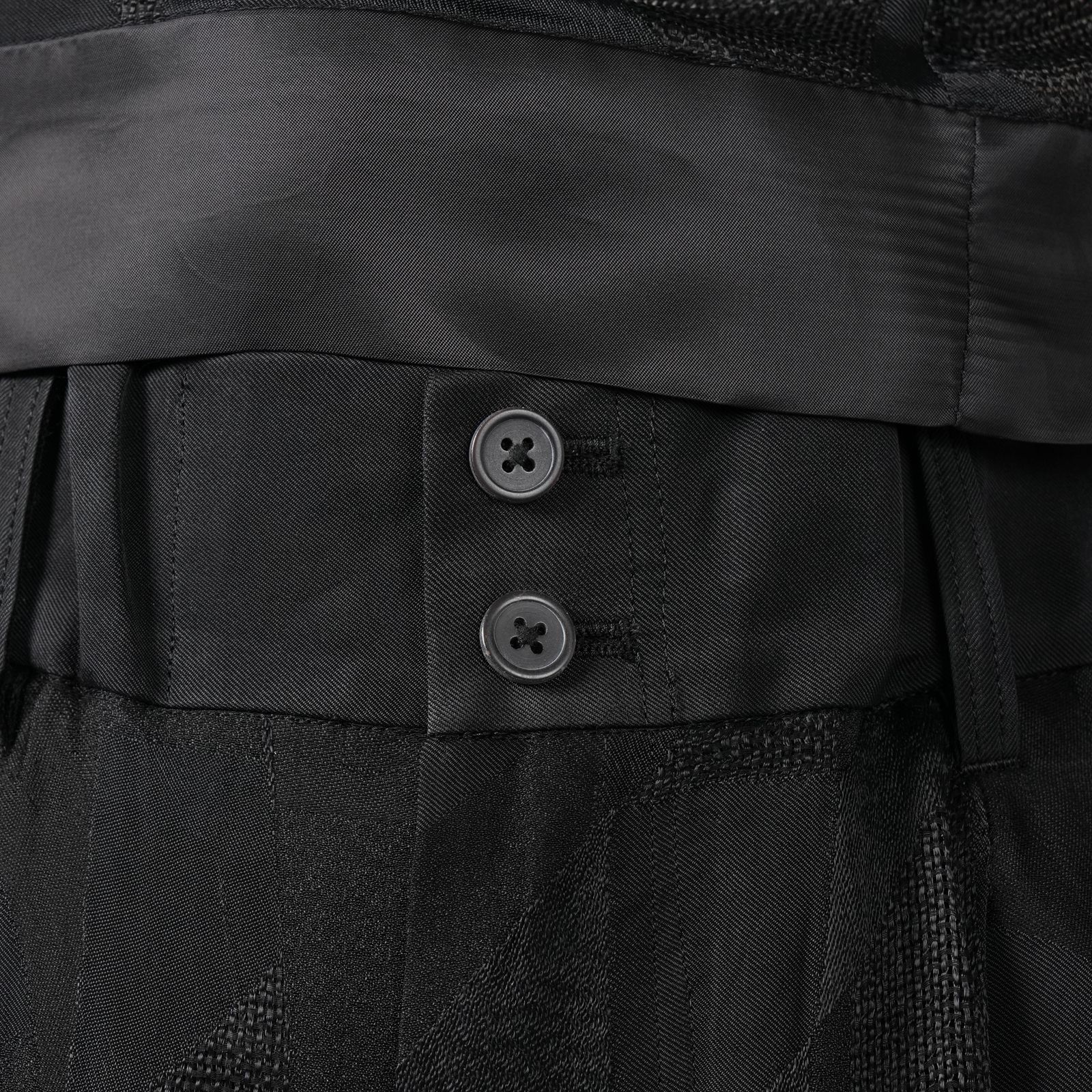 【ラスト1点】RAYON CUPRA TROUSERS / レーヨン キュプラ トラウザーズ (ブラック)