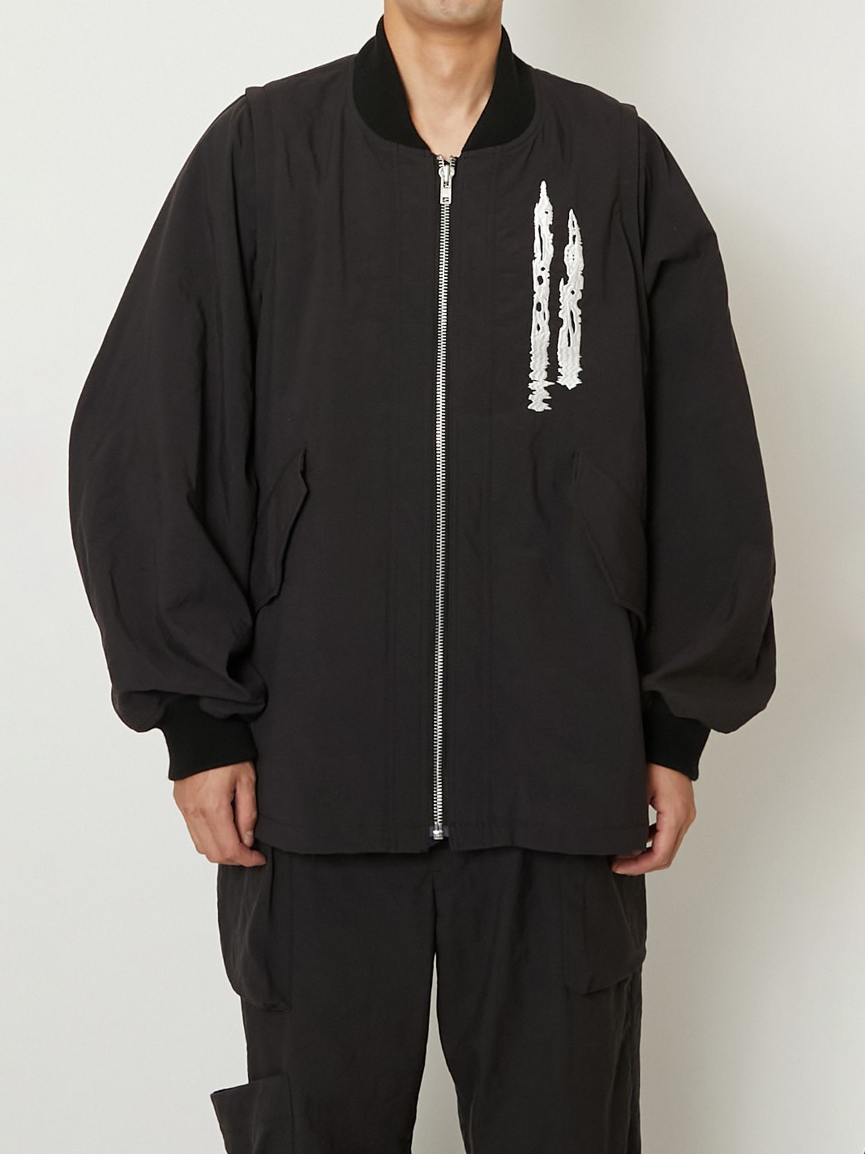 【ラスト1点】WOVEN REMOVABLE BIG MA-1 / ビッグ MA-1 / ブルゾン  (ブラック)