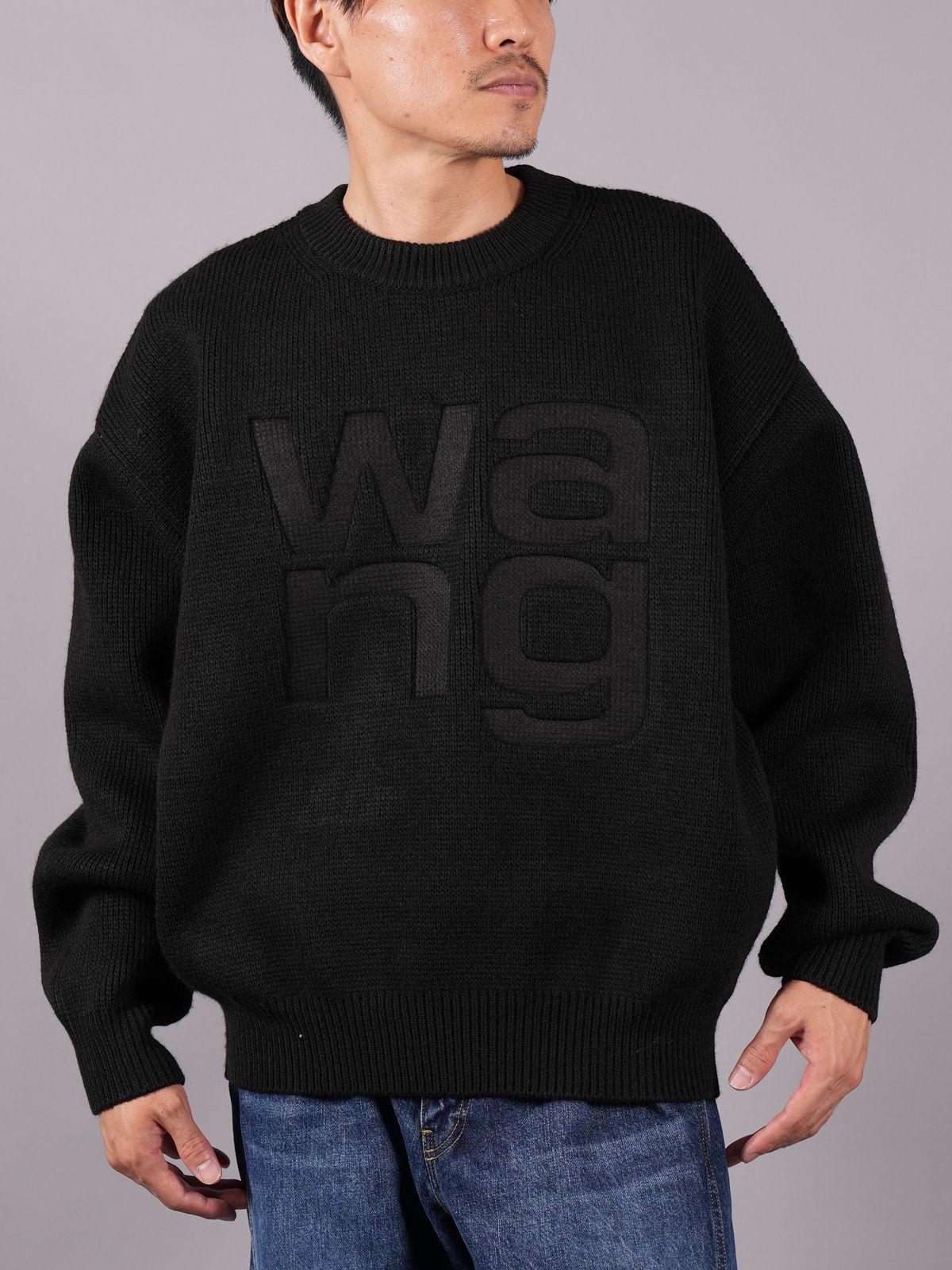 alexander wang - 【ラスト1点】DEBOSSED STACKED LOGO UNISEX 