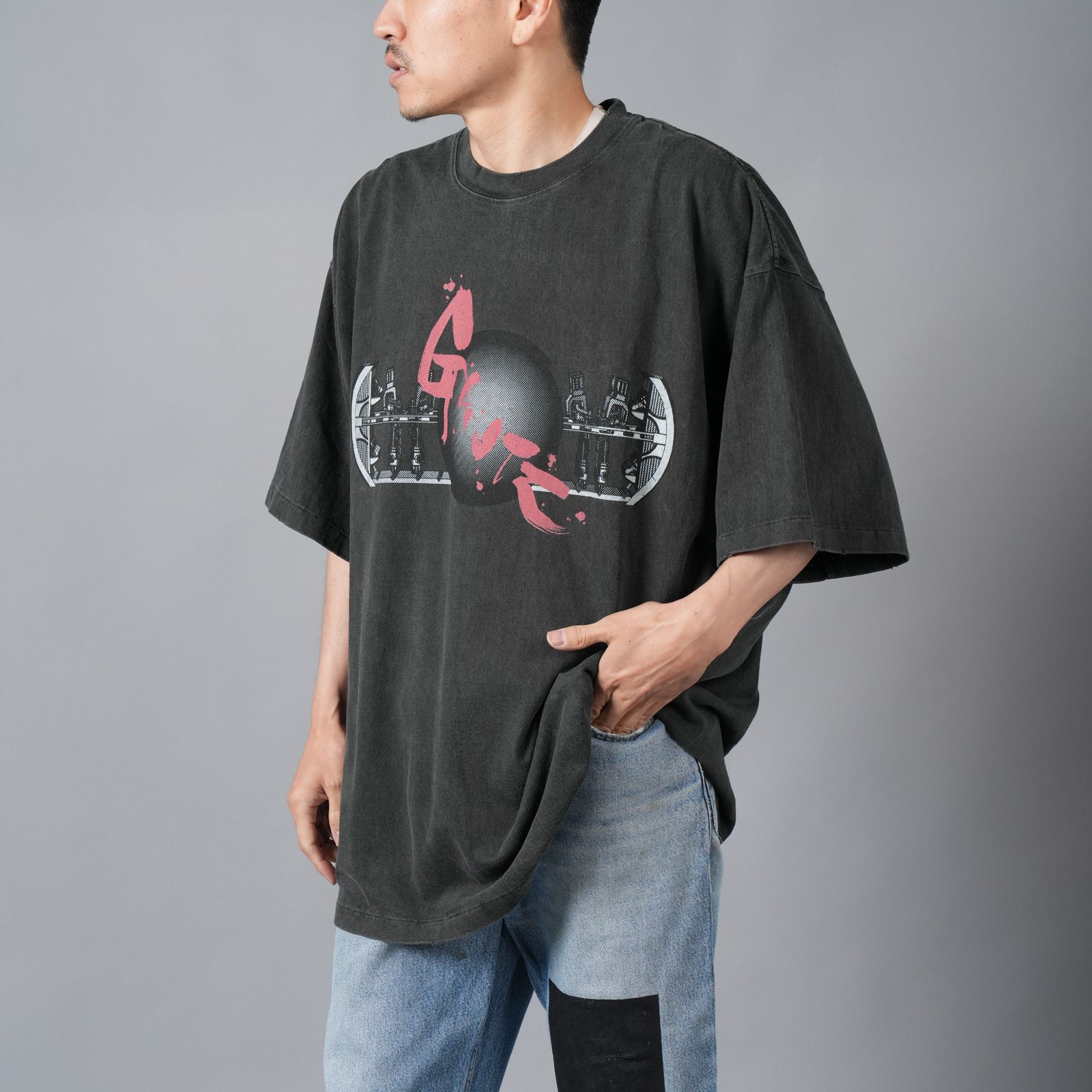 【ラスト1点】[GANTZ / ガンツ]  TGAM24SM007 / S/S TEE / Tシャツ (ブラック)