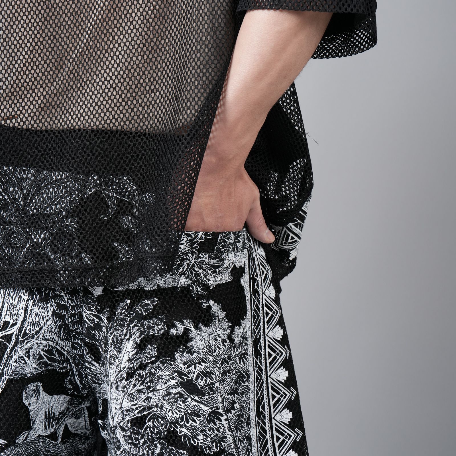 【ラスト1点】MESH SHORT PANTS / メッシュショートパンツ (ブラック)