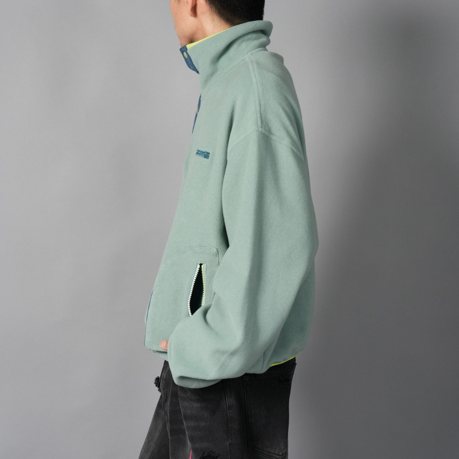 FLOWING FLEECE SWEAT / フローイング フリース スウェット  (カーキ)