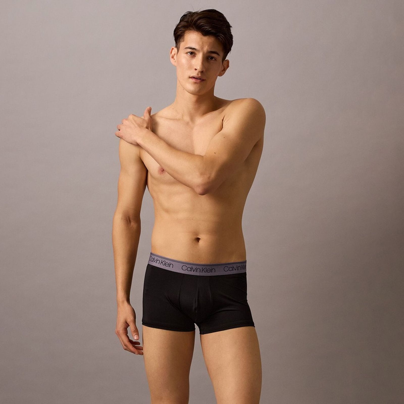 【ラスト1点】LOW RISE TRUNKS / ボクサーパンツ / Micro Stretch / ローライズトランクス [3枚パック](イエロー/パープル/ブルー)