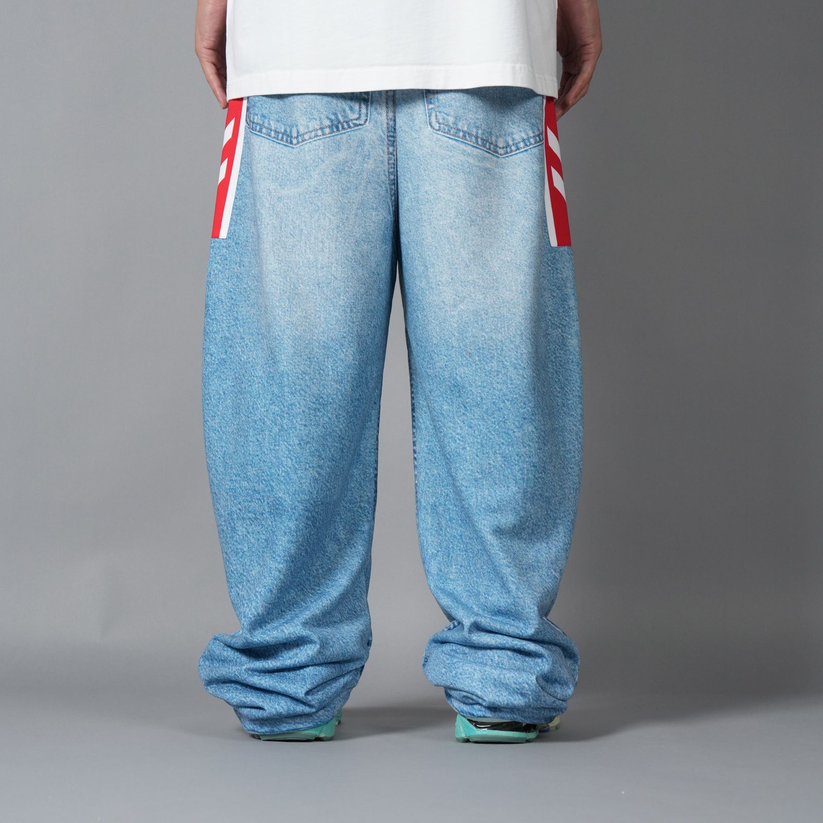 TRANS DENIM SWEAT TROUSER / トランス デニム スウェット トラウザー (インディゴ)