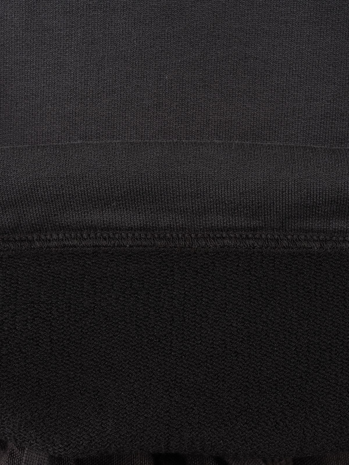 【ラスト1点】CREWNECK FELPA_CHAPTER 1 COTTON LYOCELL FLEECE / クルーネック スウェット (コットンリヨセル) / ブラック/ ルーズフィット