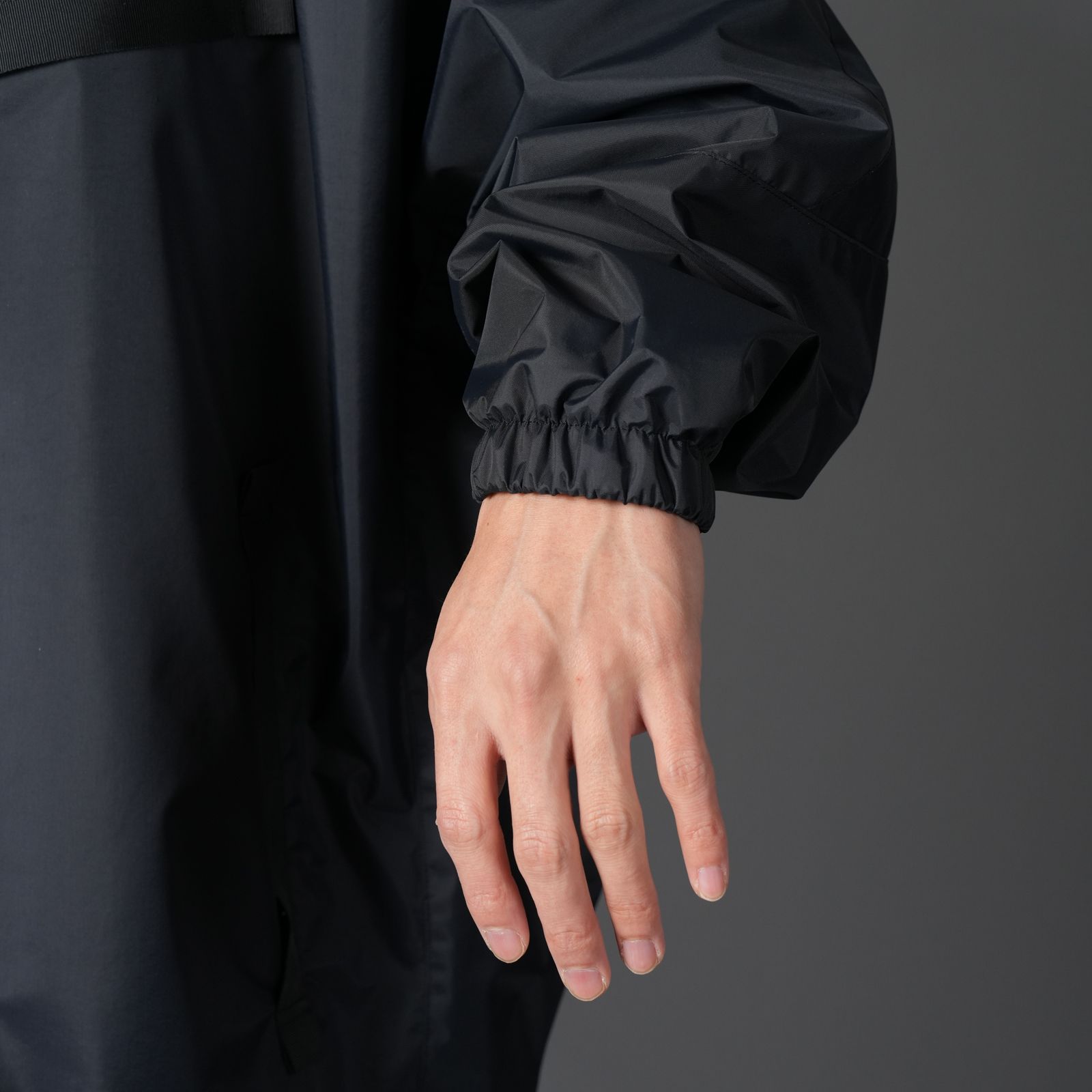 【GHOST】WOVEN 3L WATER-REPELLENT HOOD PONCHO NINJA BLOUSON / ニンジャ ブルゾン(ブラック)