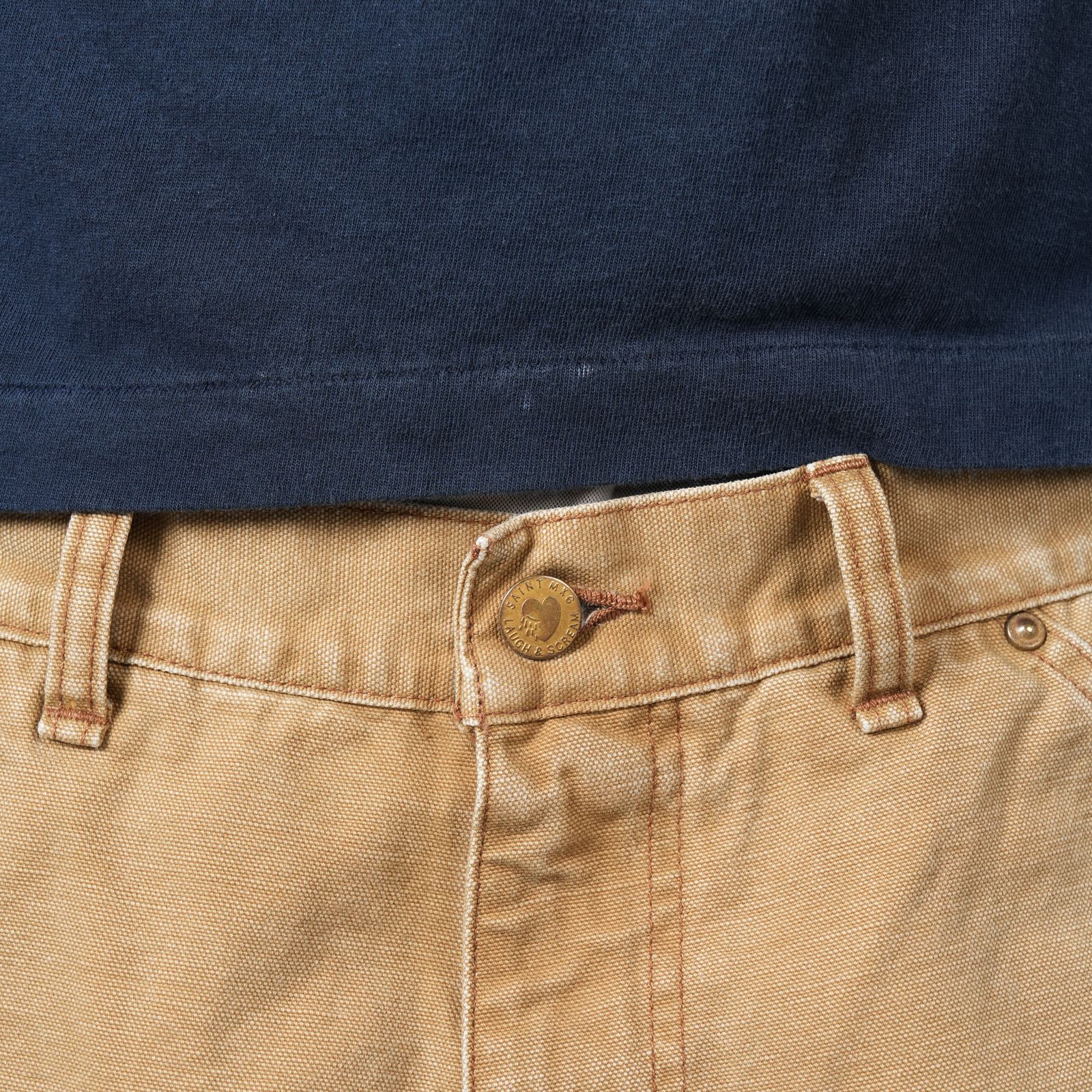 【ラスト1点】SM-HR8-0000-072 / DOUBLE KNEE SHORTS / BEIGE / ダブルニーショーツ (ベージュ)