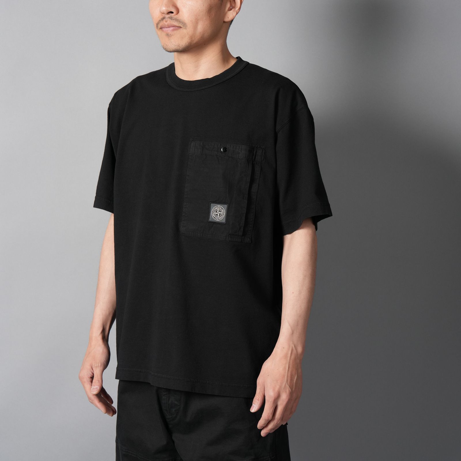 2100004 COMBED ORGANIC COTTON JERSEY / Tシャツ (ブラック)