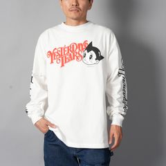 【コラボ】EU-MK1-0000-C10 / EU AB FAVE LS TEE  / BLACK / ロンT・カットソー (ホワイト)