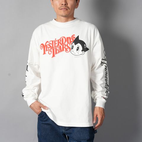 【コラボ】EU-MK1-0000-C10 / EU AB FAVE LS TEE  / BLACK / ロンT・カットソー (ホワイト)