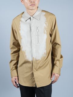 LEATHER BUZAM SHIRTS / レザー ブザムシャツ (長袖シャツ) / ベージュ