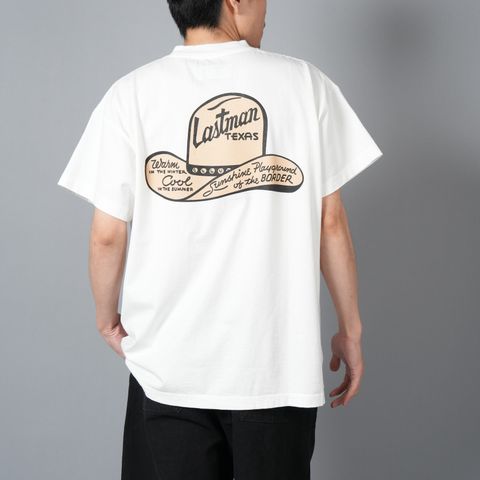 【ラスト1点】PRINTED TEE SHIRTS "WESTERN HAT" / プリントTシャツ ウエスタンハット / Tシャツ (ホワイト)