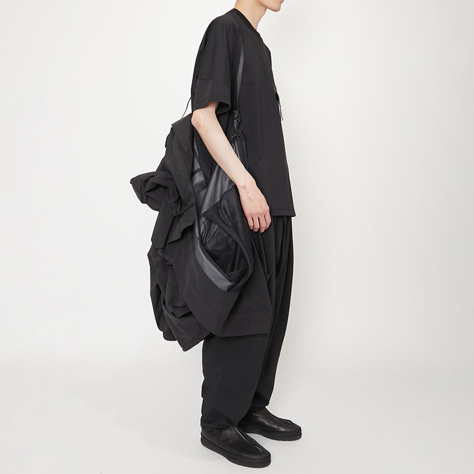 【GHOST】WOVEN 3L WATER-REPELLENT HOOD PONCHO NINJA BLOUSON / ニンジャ ブルゾン(ブラック)