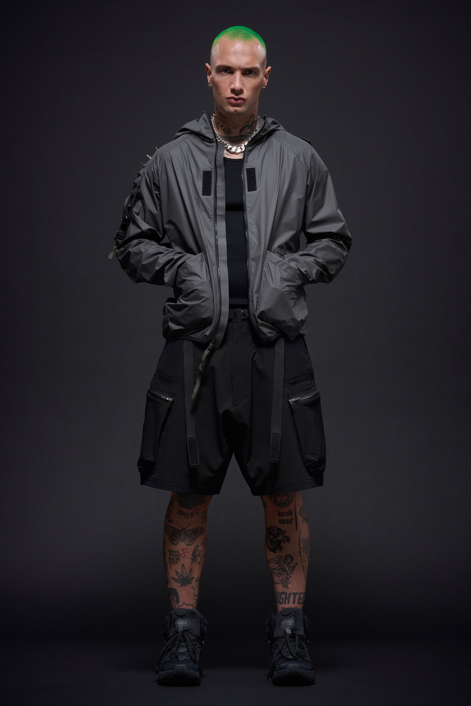 【ラスト1点】SP57-DS / schoeller® Dryskin™ Cargo Short Pant / カーゴショートパンツ / パンツ [Wide Fit] (ブラック)