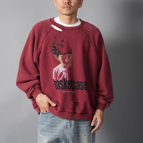 MIRACLE, crewneck / クルーネックスウェット ・ トレーナー (レッド)