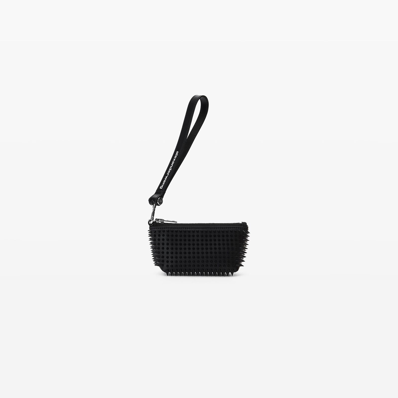 ★Alexander Wang★ ブラック Rubberized Spikes コインポーチ Alexander Wang heiress pouch in rubberized spikes | REVERSIBLE
