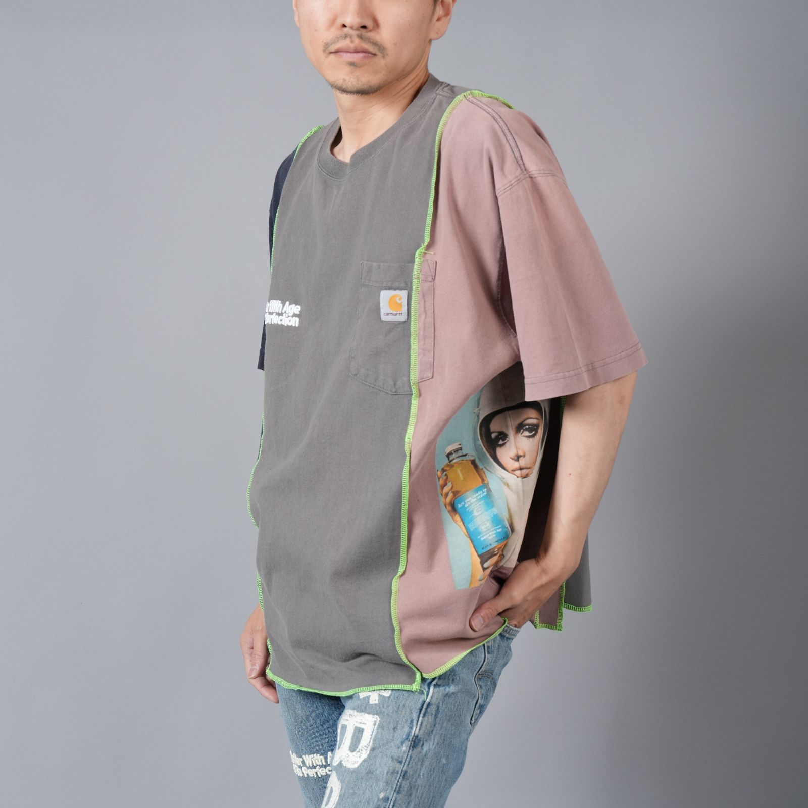 Travellier Carhartt Tee  / トラベラー カーハート Tシャツ [Lサイズ] (マルチカラー)