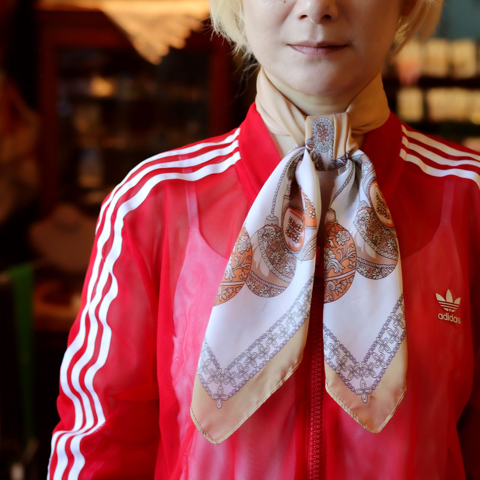 「オーナメント」ヴィンテージスカーフ ヨーロッパ