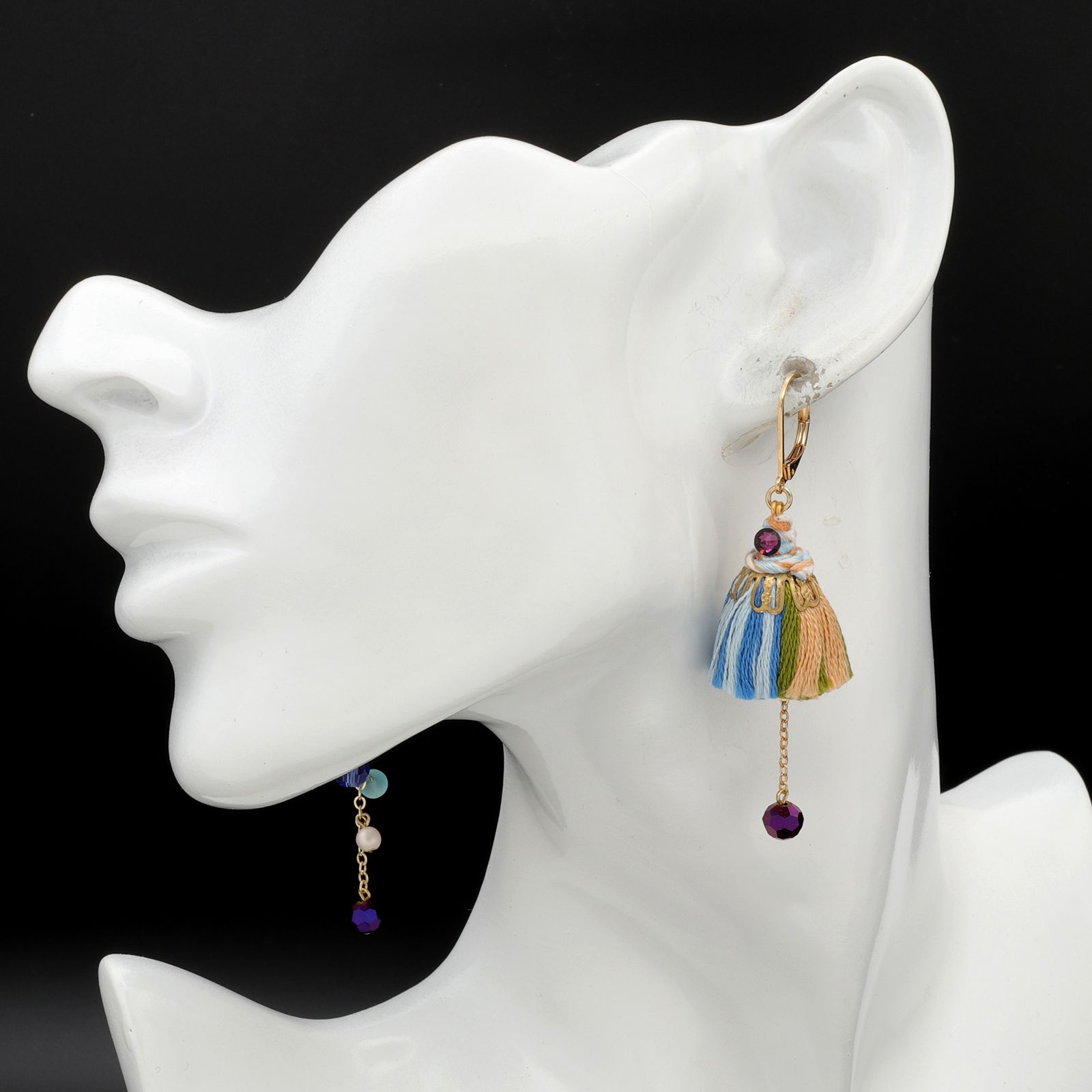 「Pegase,cheval sur le rocher ペガサス 岩上の馬」ピアス