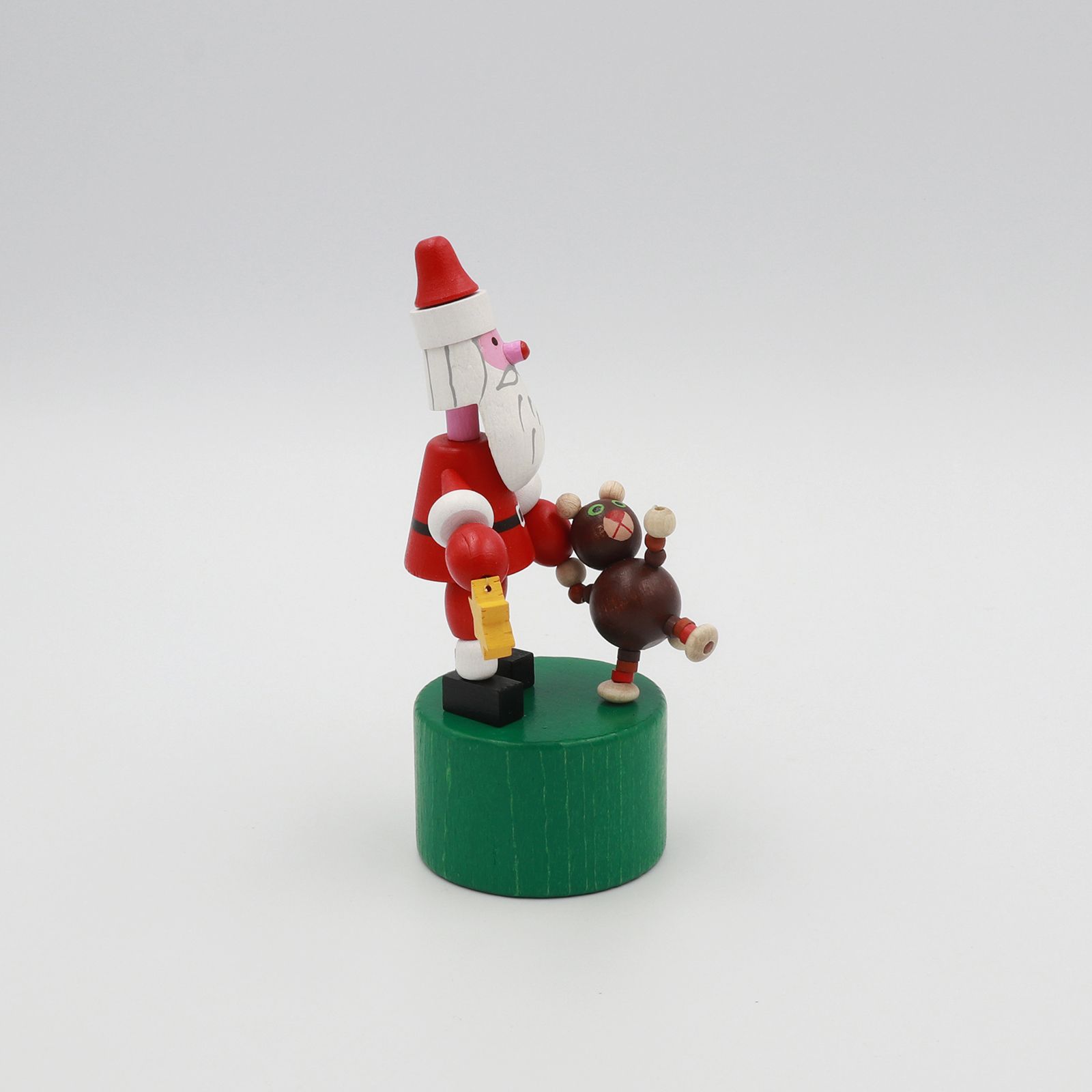 「Santa&Teddy Bear」DETOA Wooden Push Up Toy
