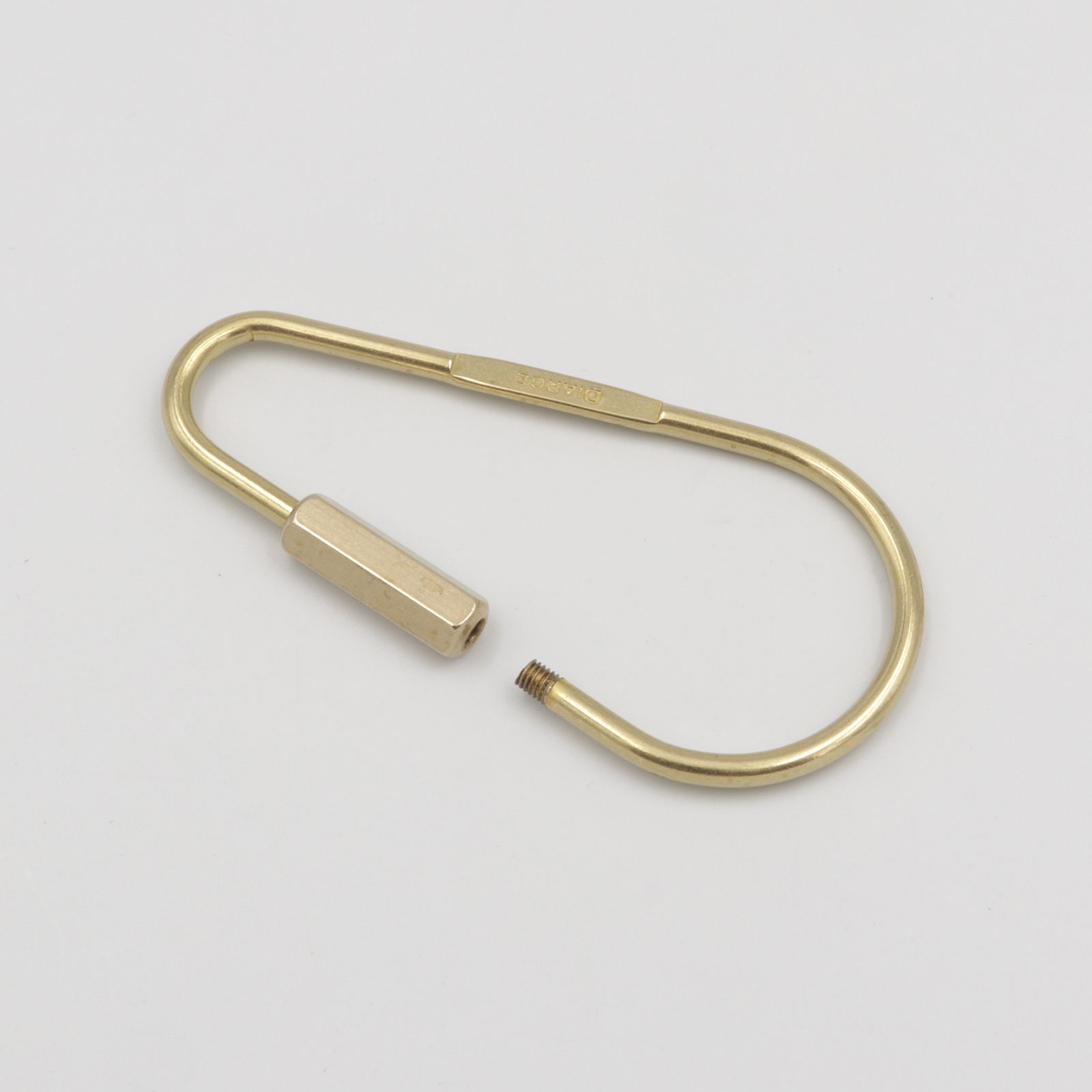 「DROP CARABINER KEYRING」キーリング ブラック