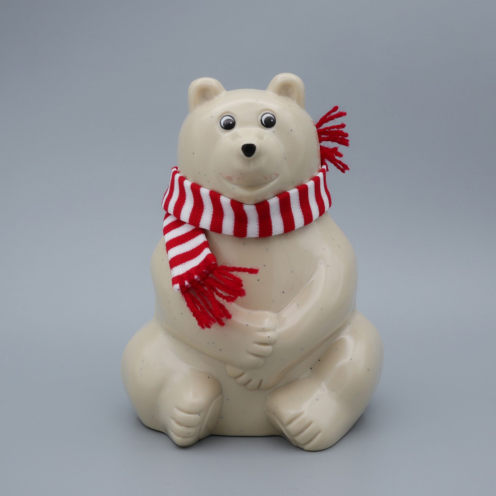 2021年マフラー付き】フィンランド白くま貯金箱 polar bear money box