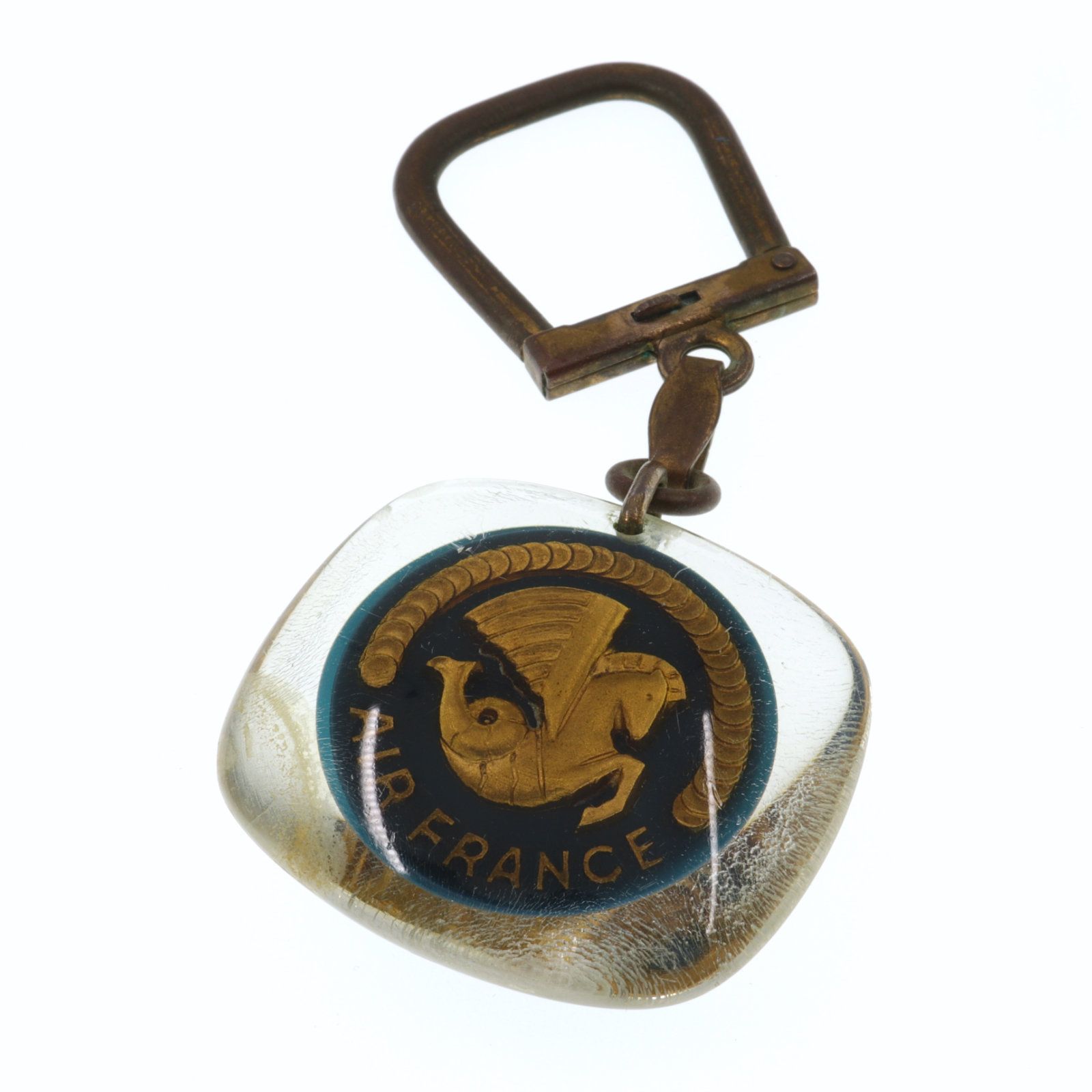 AIR FRANCE エールフランス 海馬ロゴ ブルボンキーホルダー