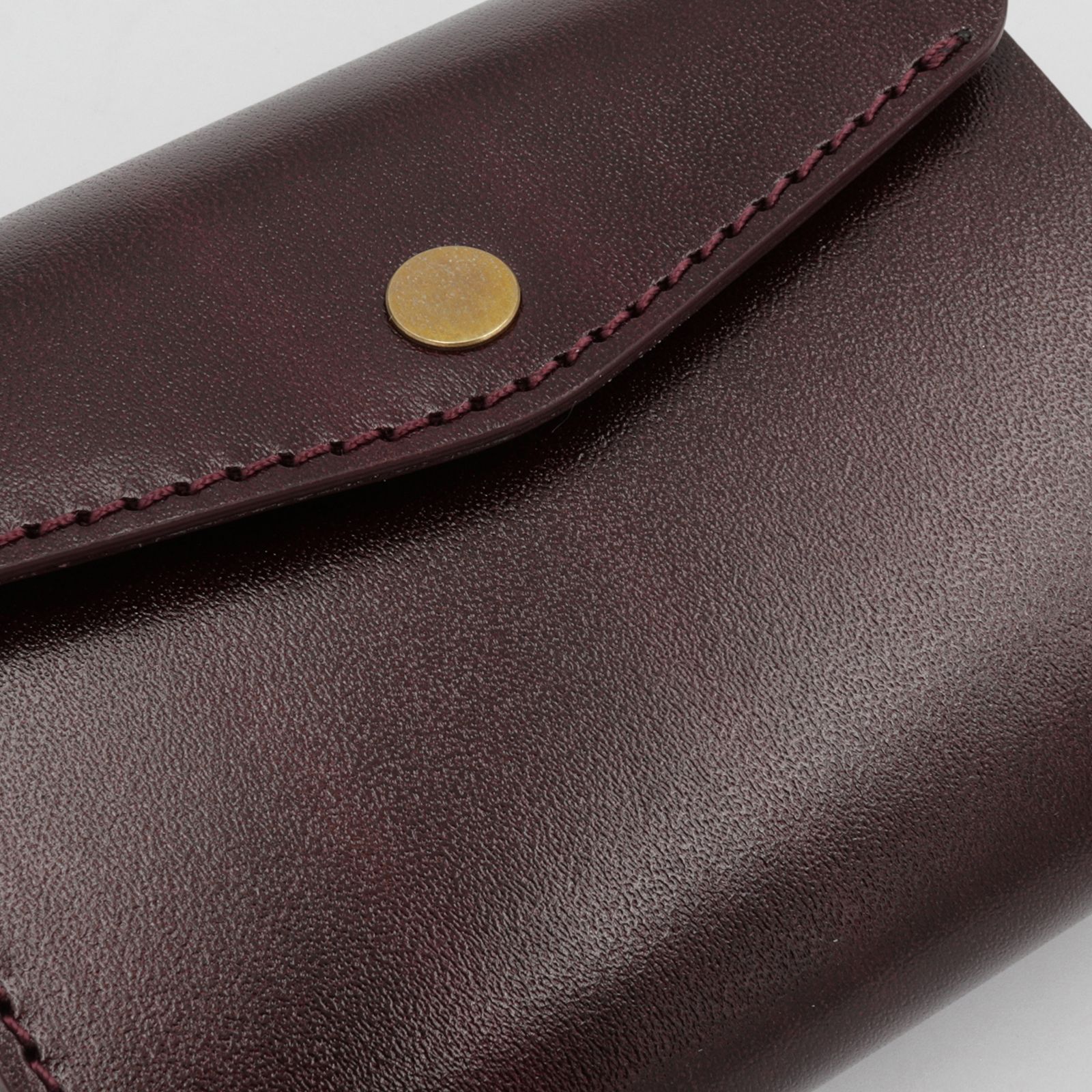 「三つ折りミニ財布PALUMO Rugato」wine