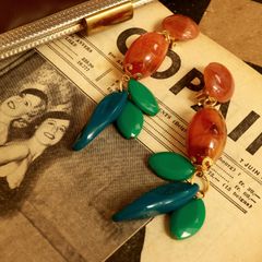 「アンバープラント」イヤリング フランス