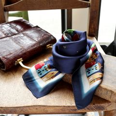 「ウインターアベニュー」ヴィンテージスカーフ ヨーロッパ