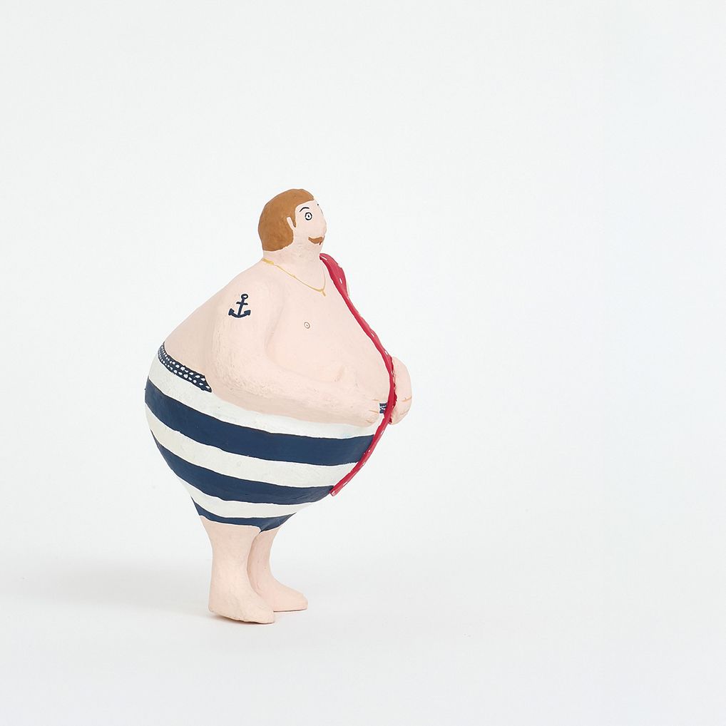 PAPIER MACHE MOUSIEUR MOUSTACHE 【BATELA】