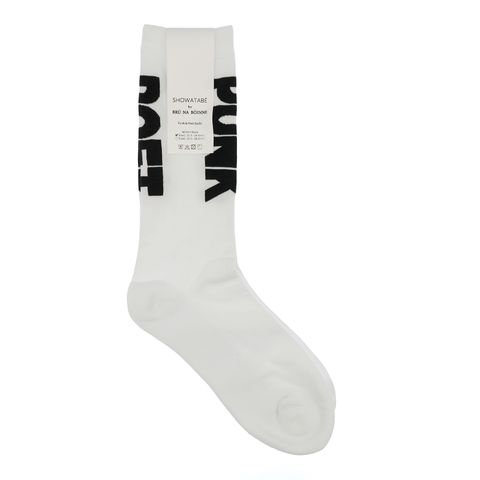 Punk&Poet Socks White x Black 靴下
