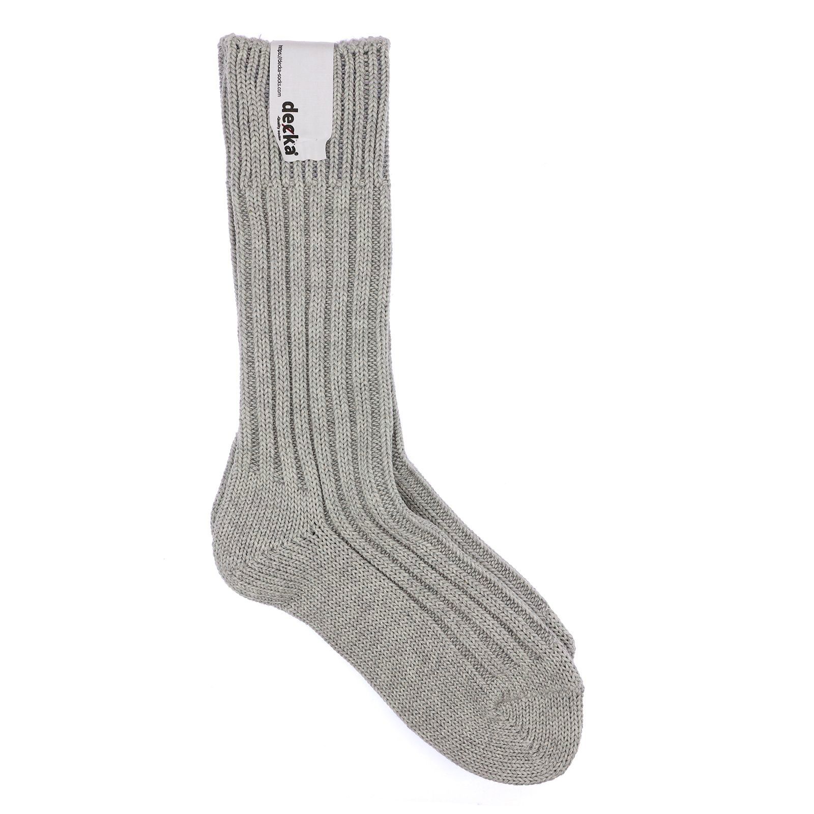 decka quality socks - Cased Heavyweight Plain Socks フェザーグレー 靴下 | corne/コルネ